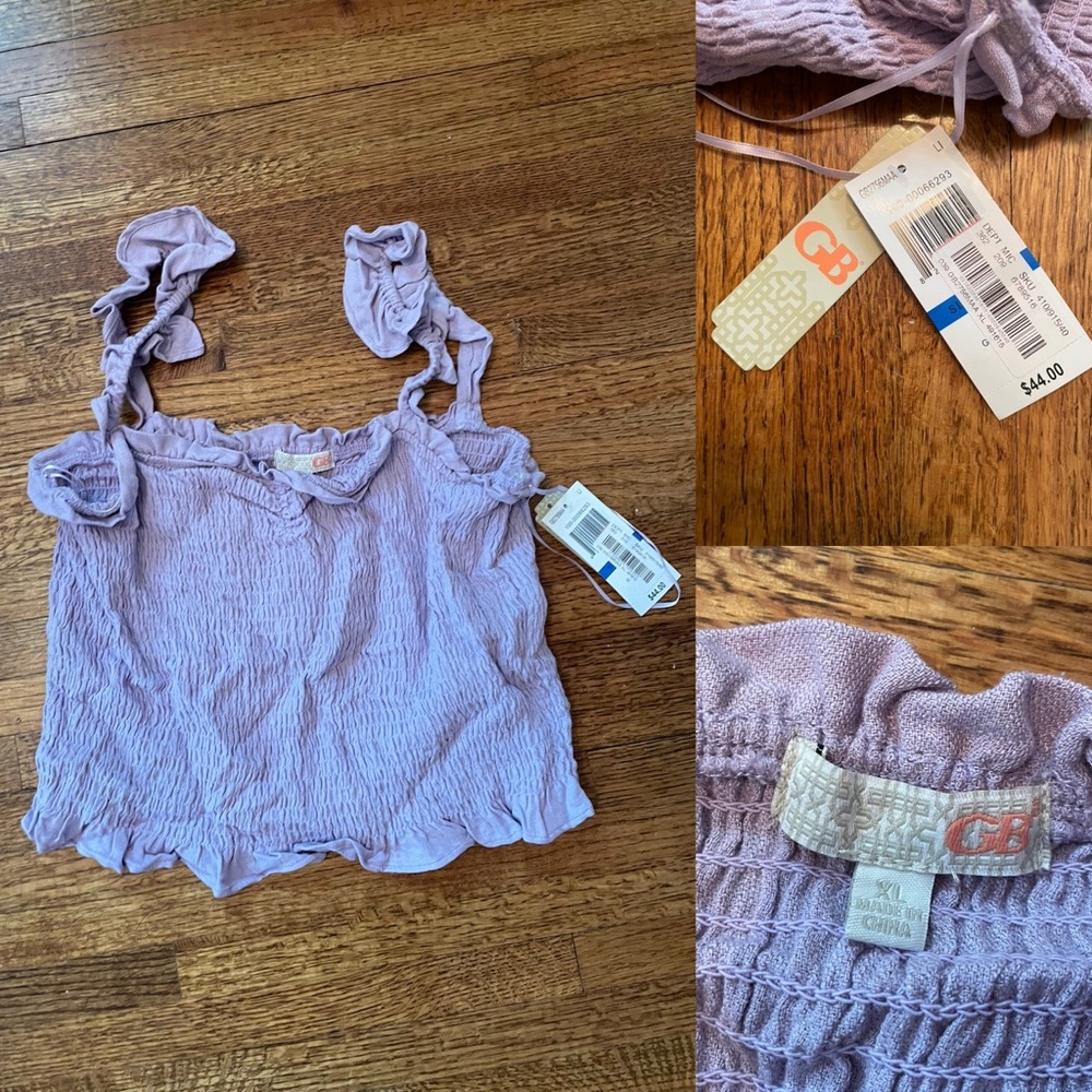 NWT adorable purple tank top !!